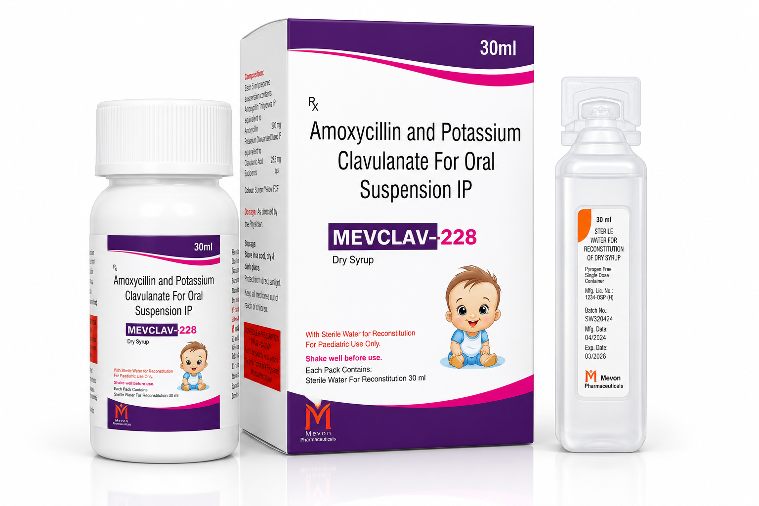 MEVCLAV-228 Dry Syrup